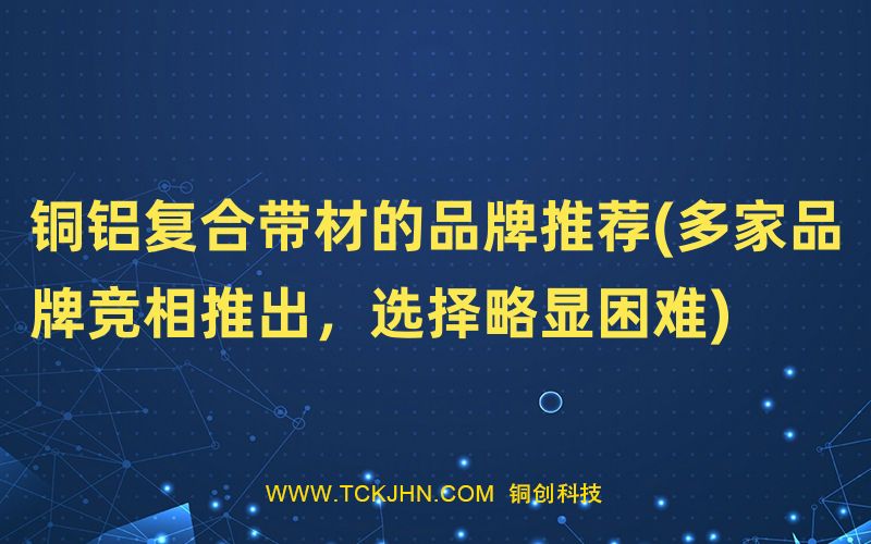 銅鋁復合帶材的品牌推薦(多家品牌競相推出，選擇略顯